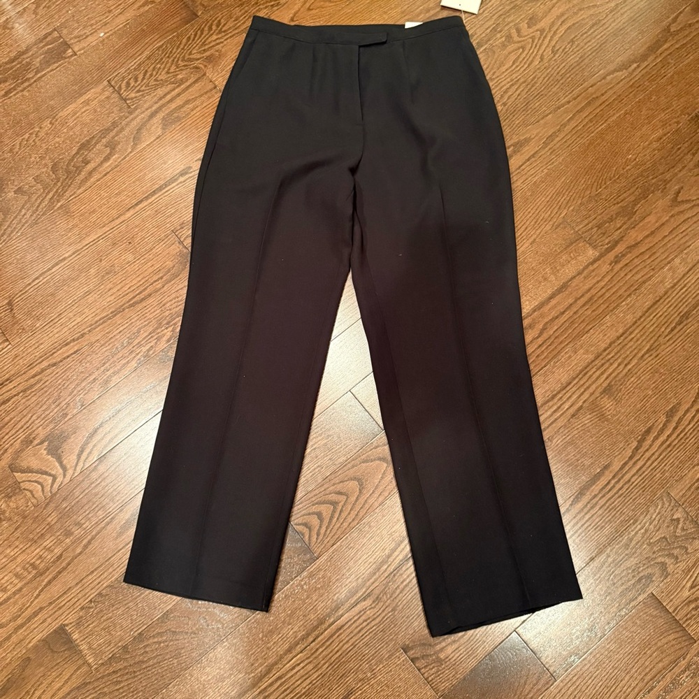 Sag Harbor Black Straight Leg Dress Pants